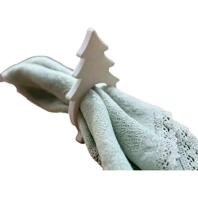 Adorno Navidad Árbol - Anillo Para Servilletas