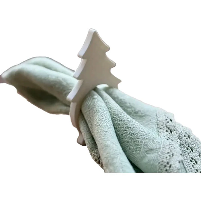 Adorno Navidad Árbol - Anillo Para Servilletas 1
