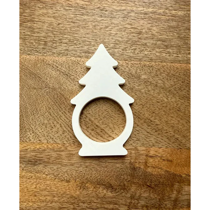 Adorno Navidad Árbol - Anillo Para Servilletas 3