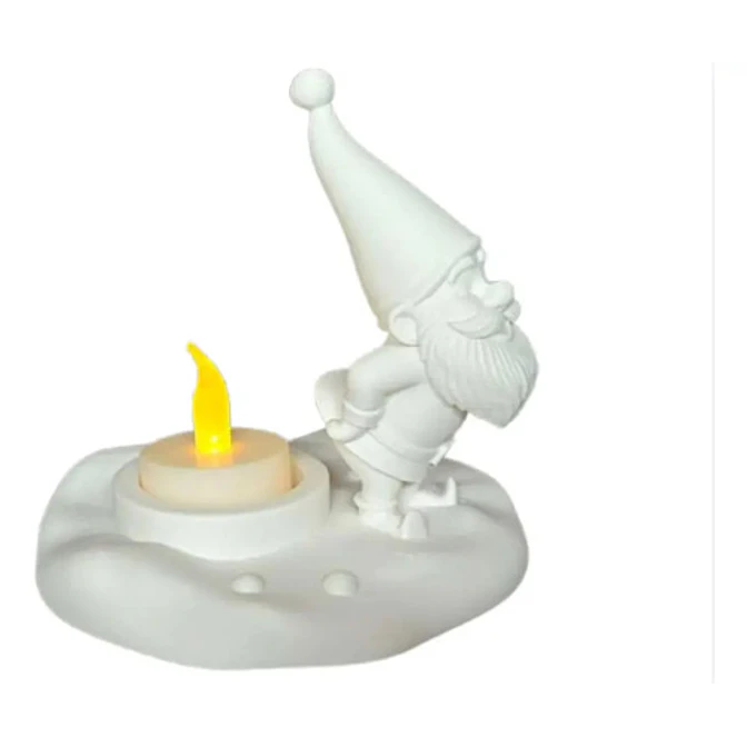 Portavelas Led Duende Navideño 1