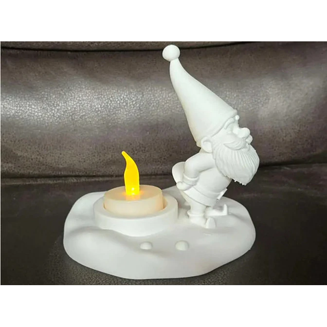 Portavelas Led Duende Navideño 3