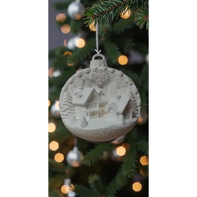Adornos Navidad Para Árbol - Cabañas Nevadas