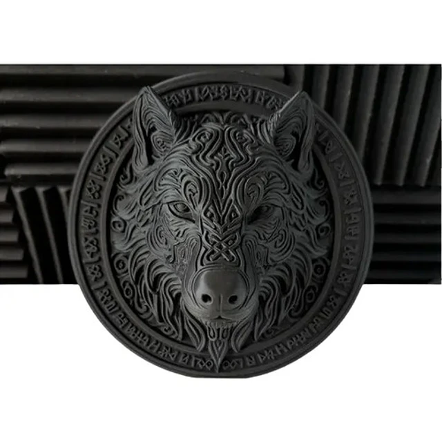Adorno - Relieve Mural Cabeza De Lobo Fenrir