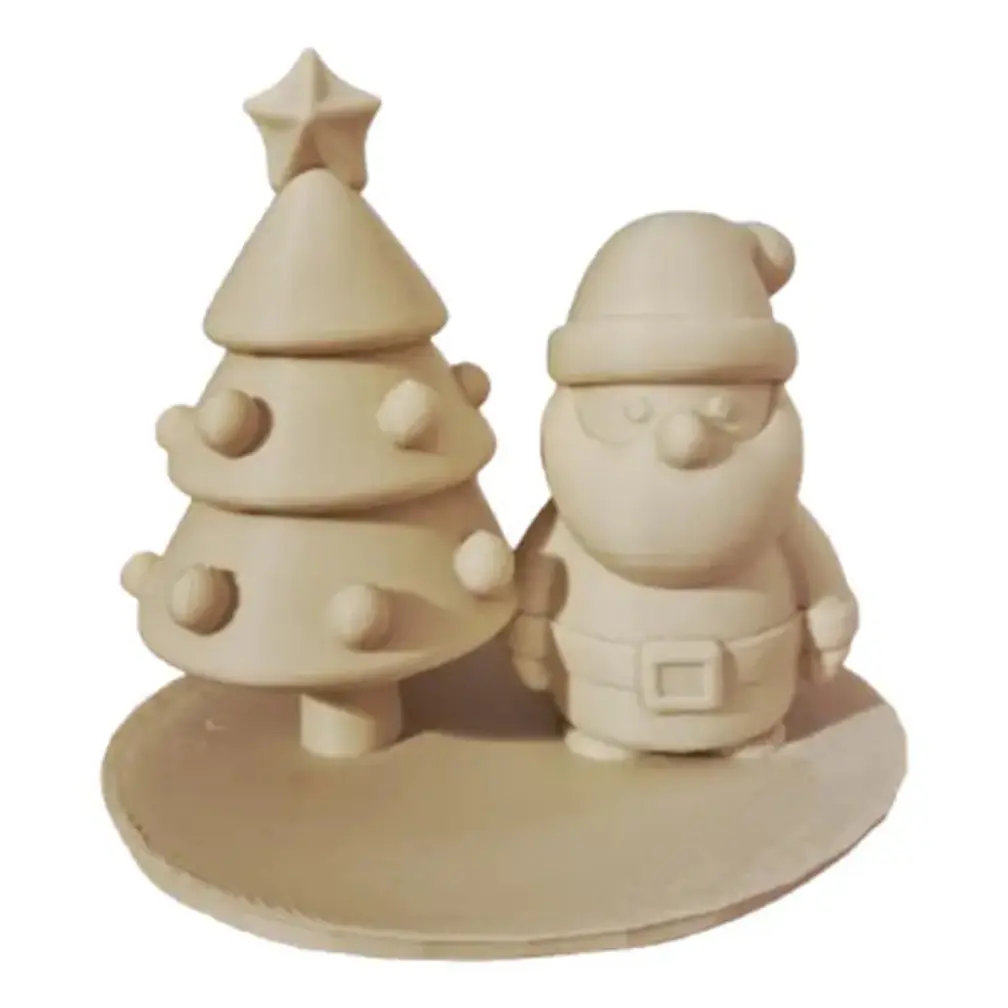 Adorno Navideño- Santa Claus Y Árbol De Navidad 1