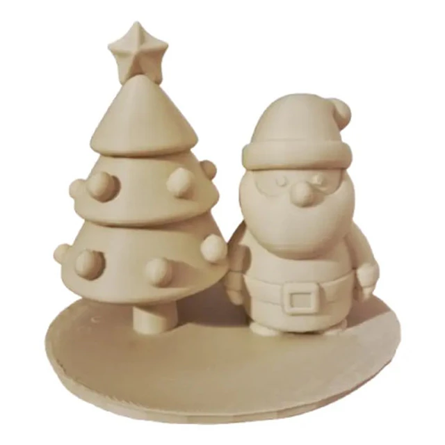 Adorno Navideño- Santa Claus Y Árbol De Navidad
