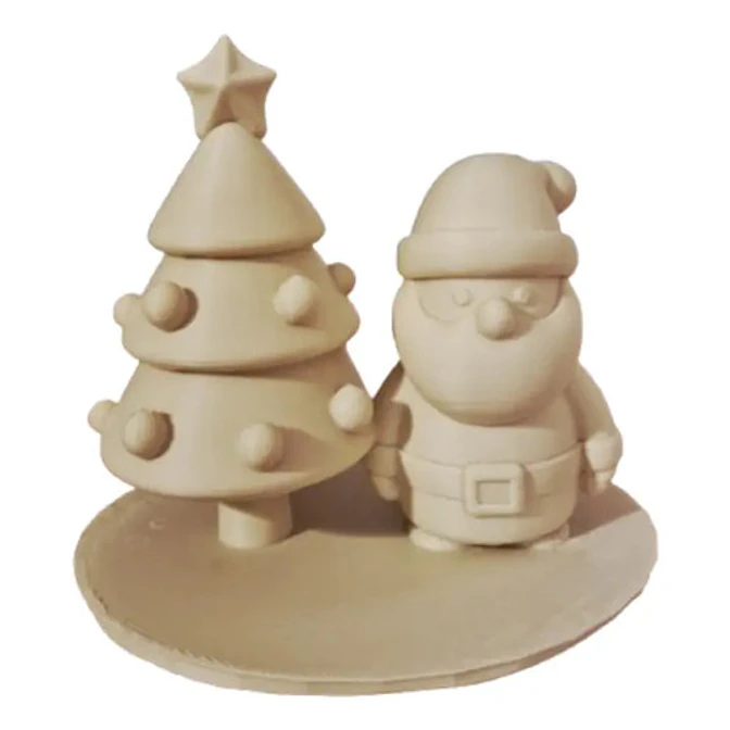 Adorno Navideño- Santa Claus Y Árbol De Navidad 1
