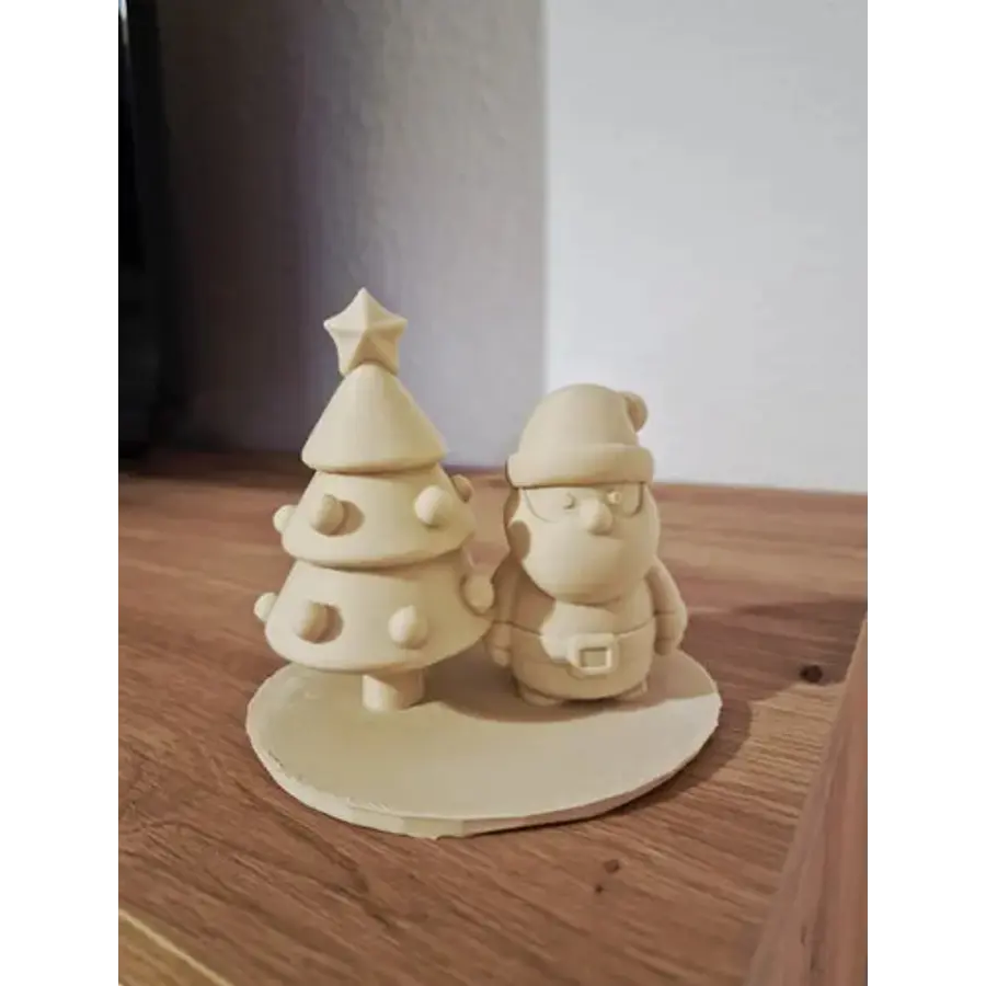 Adorno Navideño- Santa Claus Y Árbol De Navidad