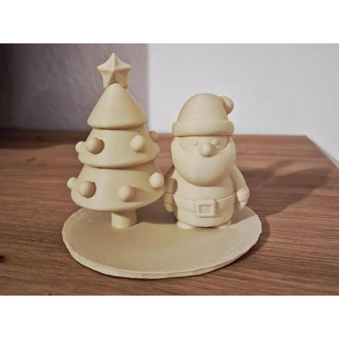 Adorno Navideño- Santa Claus Y Árbol De Navidad 3