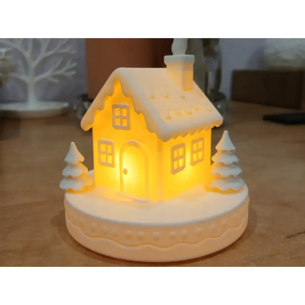 Portavelas Led Casa De Jengibre 4