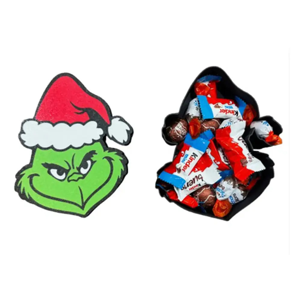 Adorno Navideño- Caja Del Grinch Para Dulces 1