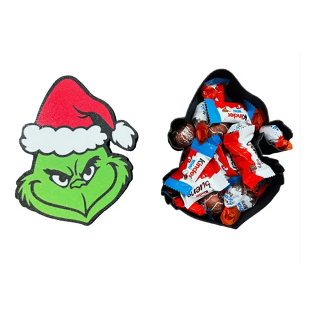 Adorno Navideño- Caja Del Grinch Para Dulces
