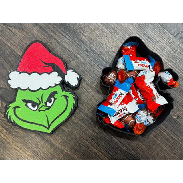 Adorno Navideño- Caja Del Grinch Para Dulces