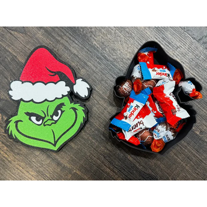Adorno Navideño- Caja Del Grinch Para Dulces 2