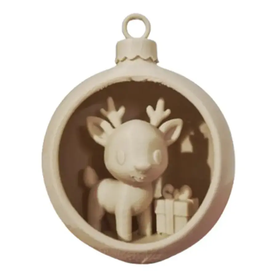 Adorno Para El Árbol De Navidad- Ciervo Navideño