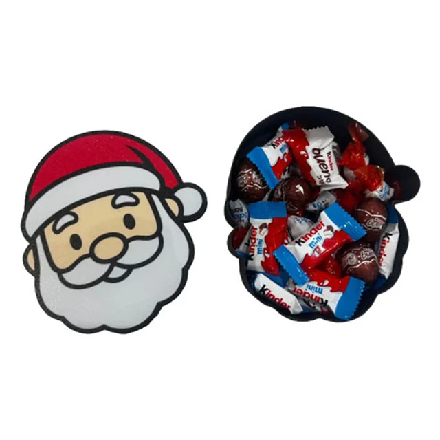 Adorno Navideño- Caja De Papá Noel Para Dulces