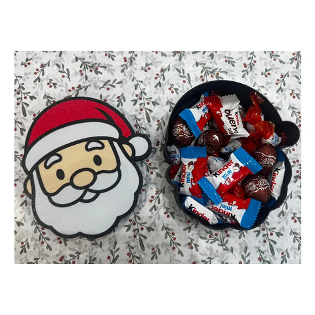 Adorno Navideño- Caja De Papá Noel Para Dulces