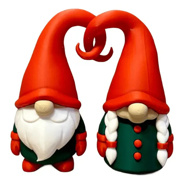 Figura Navideña - Gnomos Inseparables
