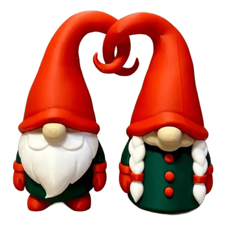 Figura Navideña - Gnomos Inseparables