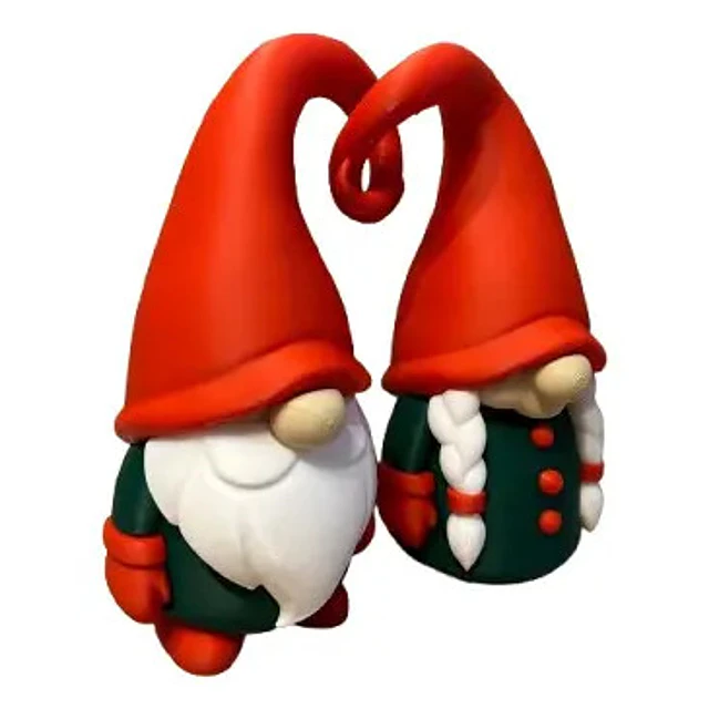 Figura Navideña - Gnomos Inseparables