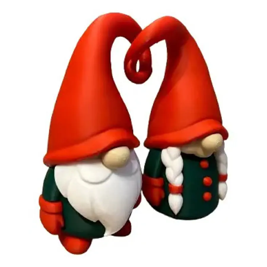 Figura Navideña - Gnomos Inseparables