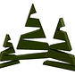 Adorno Navidad - Árboles Modernos (pack 3 Un) - Miniatura 1