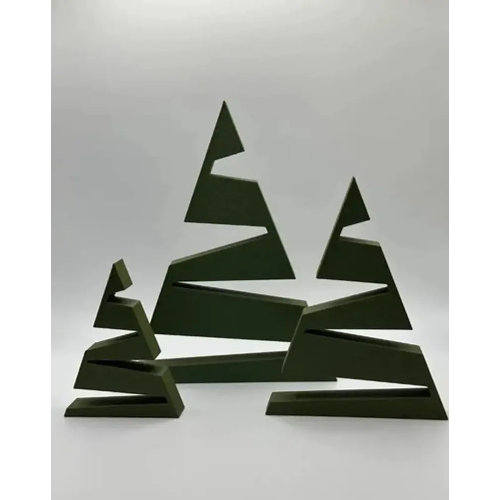 Adorno Navidad - Árboles Modernos (pack 3 Un) 3