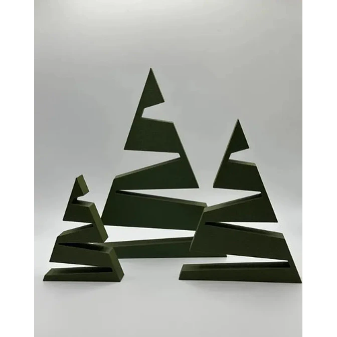Adorno Navidad - Árboles Modernos (pack 3 Un) 3