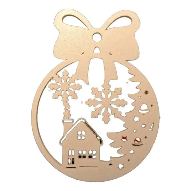 Adorno Navidad Para Árbol - Casa En La Nieve