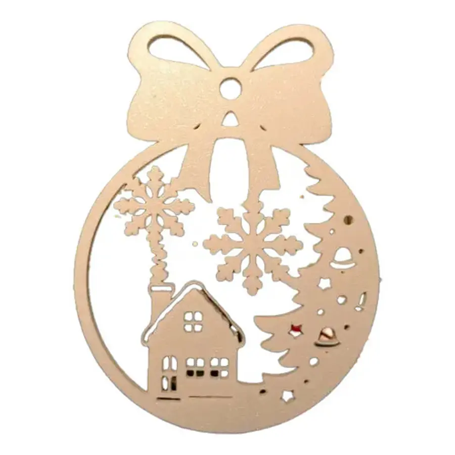 Adorno Navidad Para Árbol - Casa En La Nieve