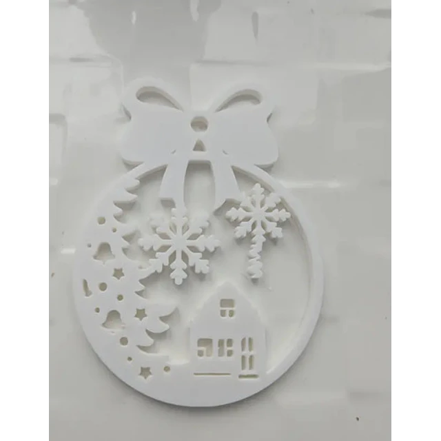 Adorno Navidad Para Árbol - Casa En La Nieve