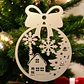 Adorno Navidad Para Árbol - Casa En La Nieve - Miniatura 4