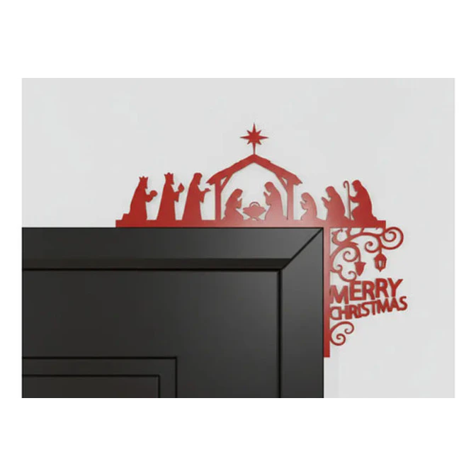 Decoración De Marco De Puerta Navideña 2