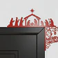 Decoración De Marco De Puerta Navideña - Miniatura 2