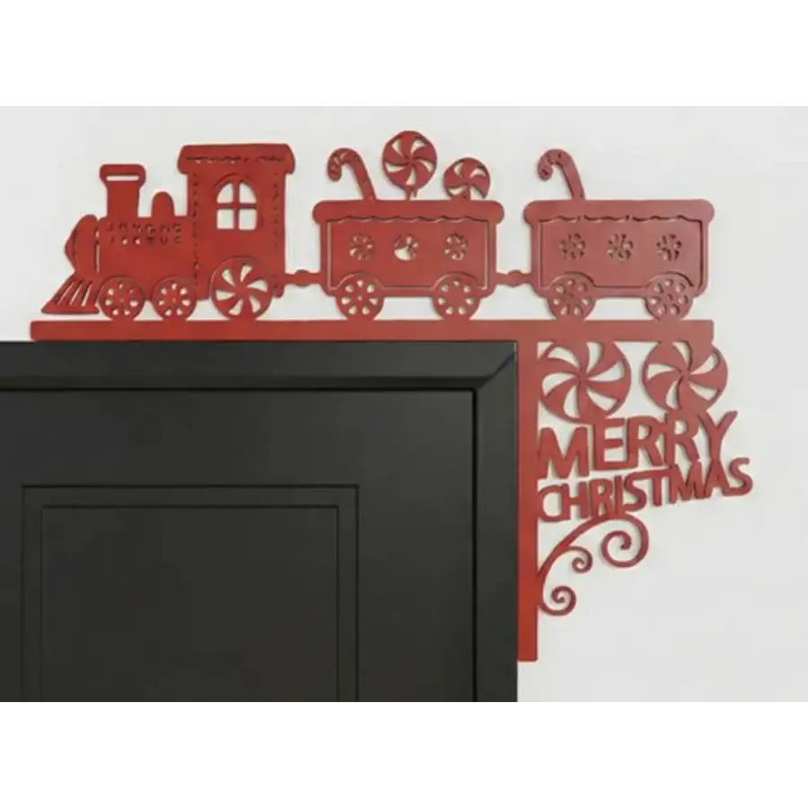 Decoración De Marco De Puerta Tren Navideño