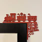 Decoración De Marco De Puerta Tren Navideño - Miniatura 2