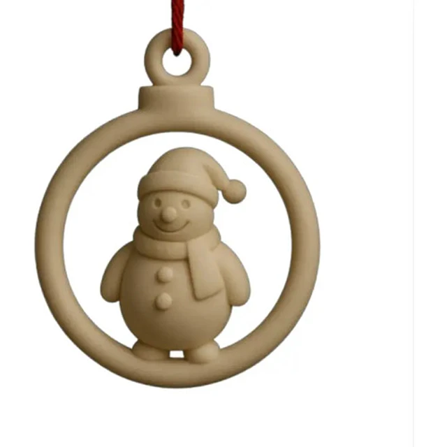 Adorno Para El Árbol De Navidad- Muñeco De Nieve