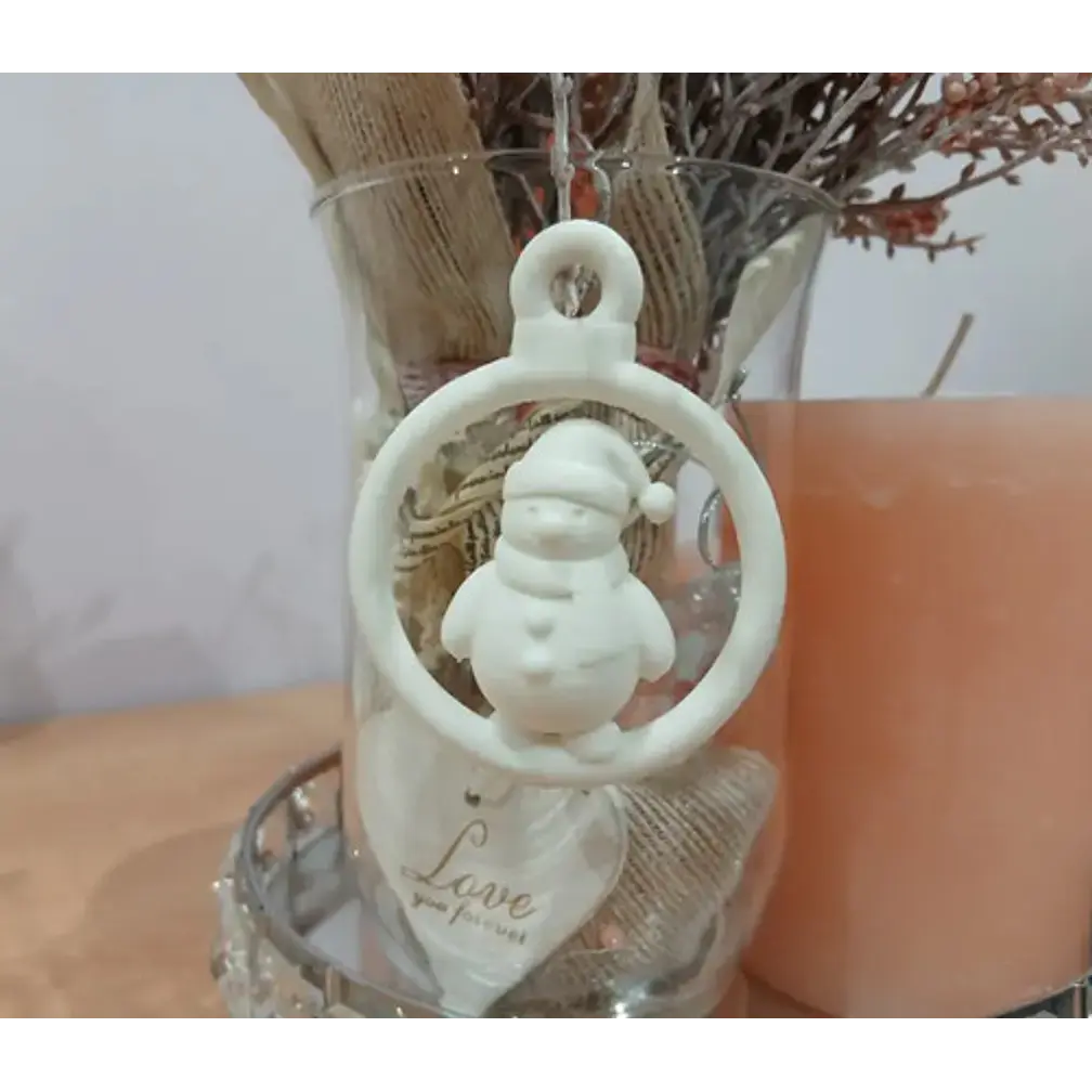Adorno Para El Árbol De Navidad- Muñeco De Nieve 2