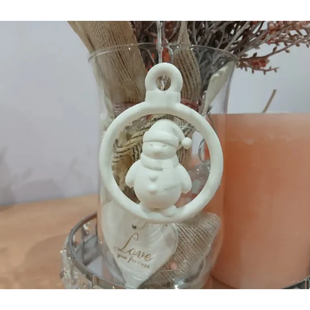 Adorno Para El Árbol De Navidad- Muñeco De Nieve