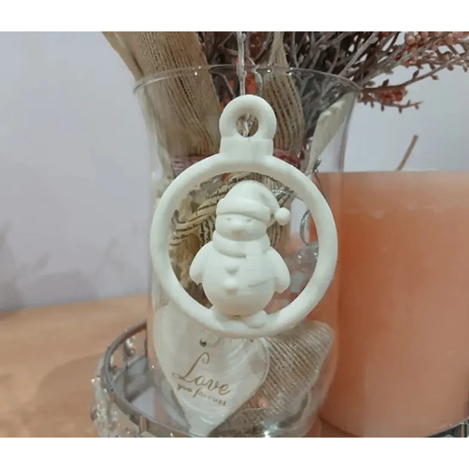 Adorno Para El Árbol De Navidad- Muñeco De Nieve 2