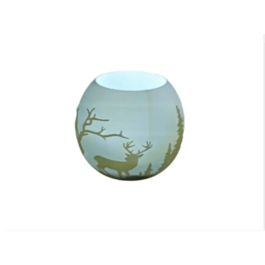 Portavelas Led- Reno En El Bosque 1