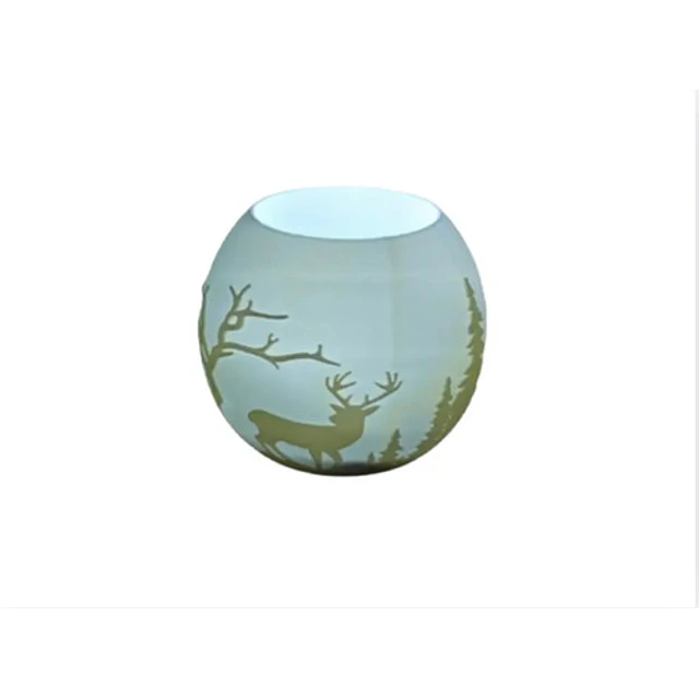 Portavelas Led- Reno En El Bosque
