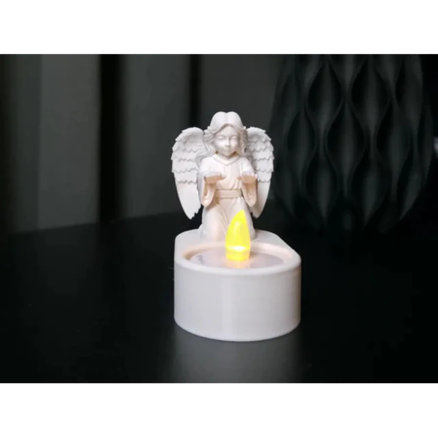 Portavelas Led Ángel Adorable
