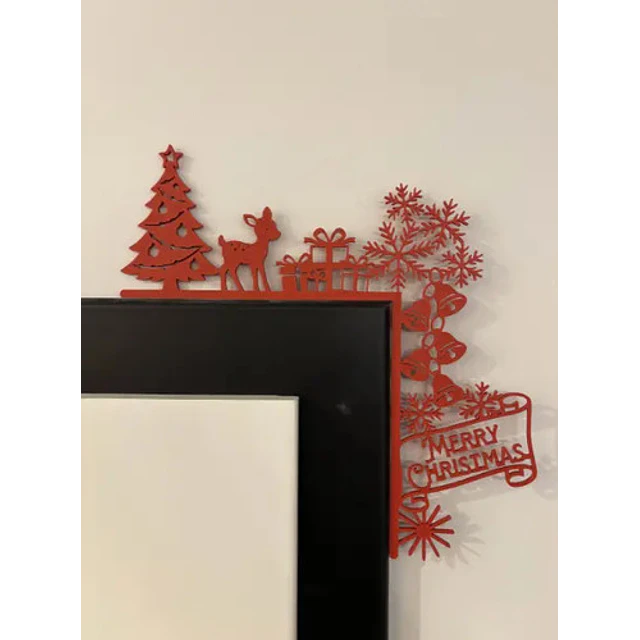 Decoración De Marco De Puerta Navideña Adorno