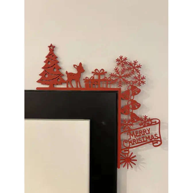 Decoración De Marco De Puerta Navideña Adorno 2