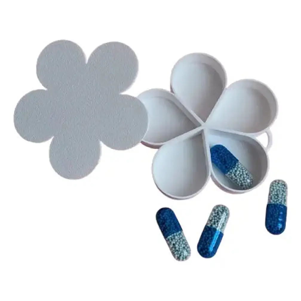 Pastillero De Llavero En Forma De Flor 2
