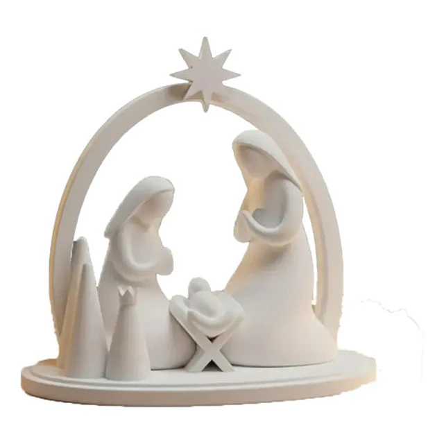 Adorno Navidad - Pesebre Minimalista
