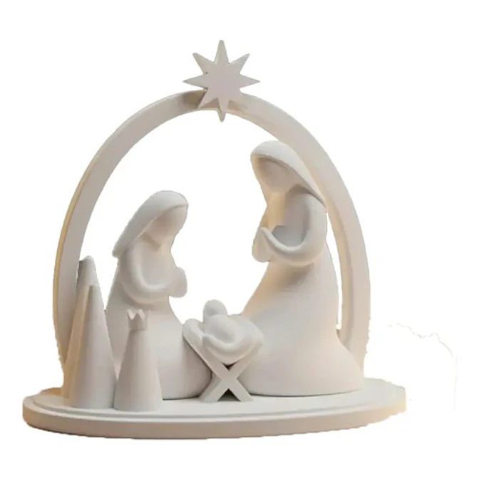 Adorno Navidad - Pesebre Minimalista 1