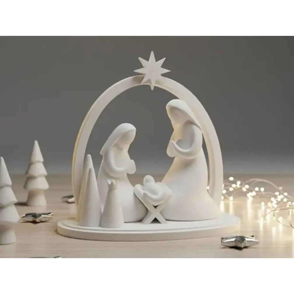 Adorno Navidad - Pesebre Minimalista 3