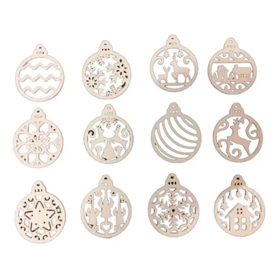 Adornos Navideños Para Árbol (pack 12 Un)