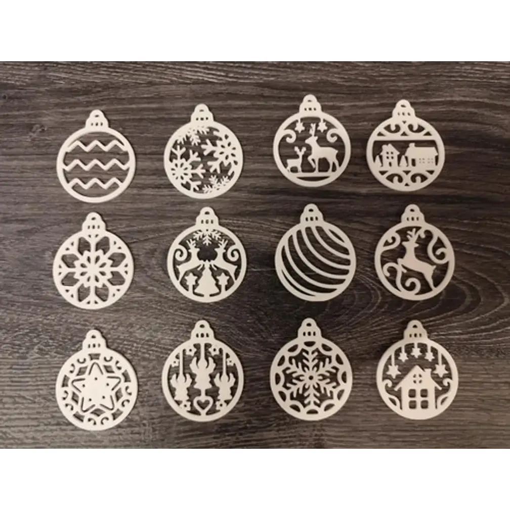 Adornos Navideños Para Árbol (pack 12 Un) 4
